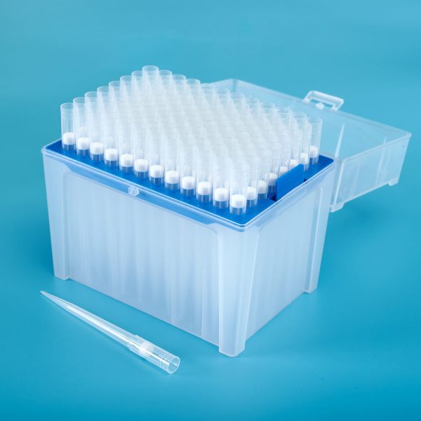 1ml punta de pipeta puntas de filtro de baja retención estéril 96 puntas / soporte caja esterilizadora de pipetas MSLE1342