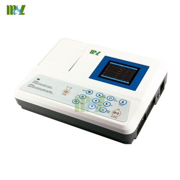Máquinas de ECG portátiles digitales de 3 canales / máquina de ECG portátil asequible B.S.D.EC16
