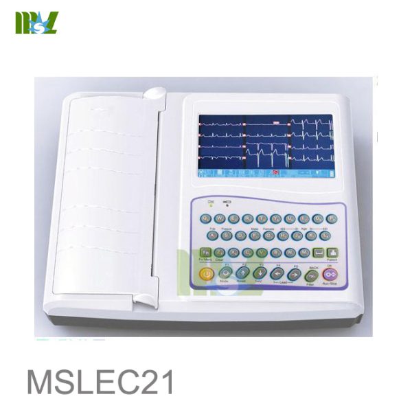 Registradores de ECG de 12 derivaciones / Electrocardiógrafo portátil de doce derivaciones asequible B.S.D.EC21
