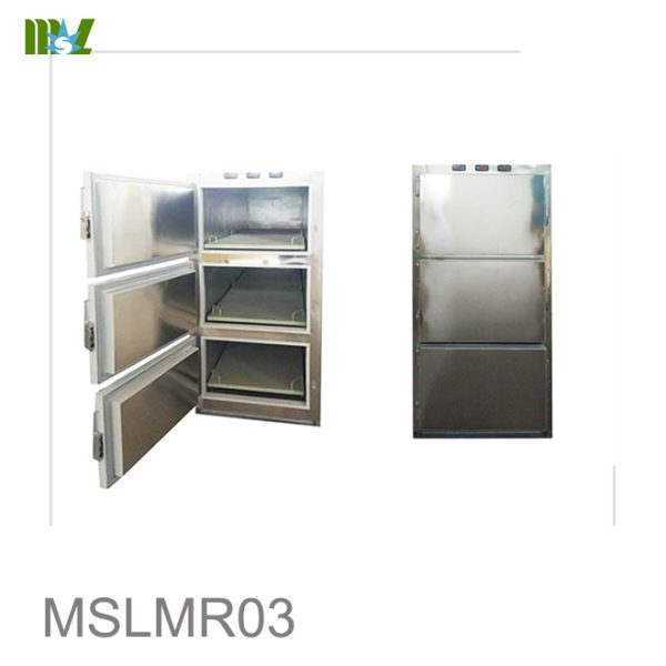 Congelador mortuorio de tres cuerpos Cámara frigorífica para tres cuerpos y refrigerador con marcado CE - B.S.D.MR03