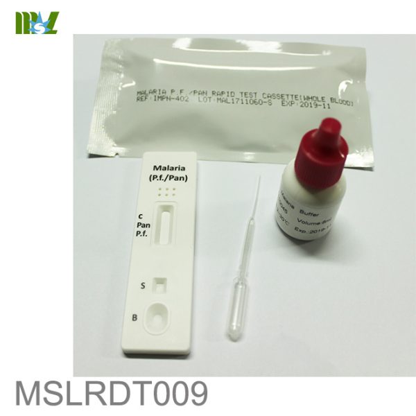 B.S.D.RDT009 Prueba rápida de casete para Malaria P.f. Cacerola