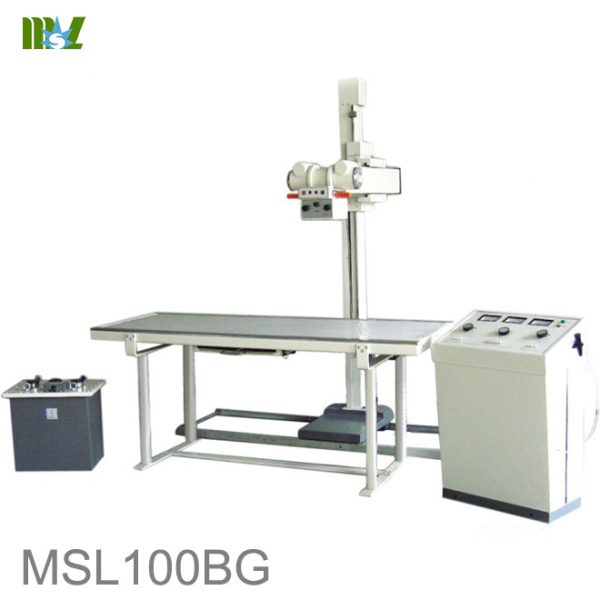 Máquina de rayos X de diagnóstico médico de cama fija de 100 mA B.S.D.100BG