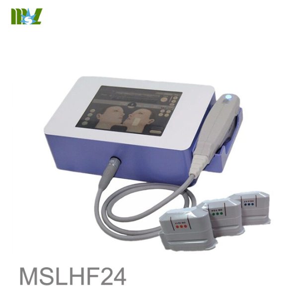 Máquina avanzada de lifting facial con ultrasonido HIFU de microenfoque B.S.D.HF24