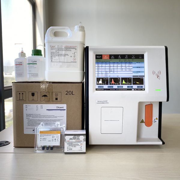 Máquina de análisis de sangre de laboratorio automático Analizador de hematología de uso médico de 5 partes Analizador de sangre B.S.D.AB50