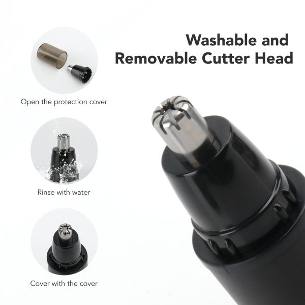 Afeitadora eléctrica para nariz, orejas, cara, recorte de cabello, cortadora de pelo, recortadora impermeable B.S.D.C631