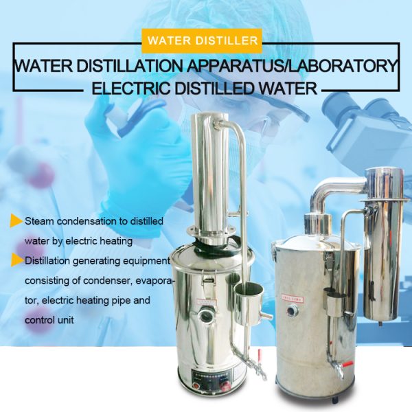 Dispositivo de agua eléctrico destilador de agua de acero inoxidable B.S.D.OS13