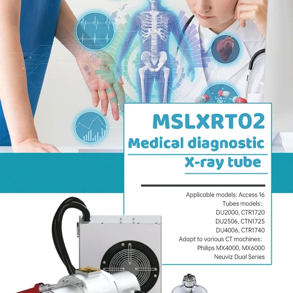 Tubo de rayos X CT para ensamblaje de DR CT MRI B.S.D.XRT02