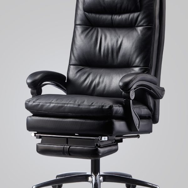 Silla de oficina de cuero genuino cómoda de lujo moderno B.S.D.GAL1442