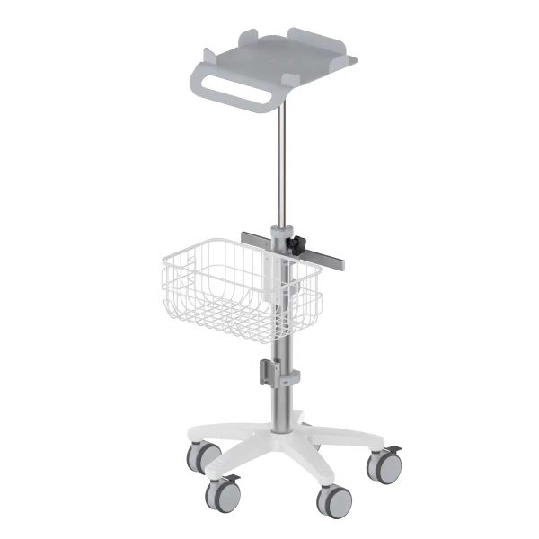 Soporte con ruedas para paciente - Monitor/ECG/Ultrasonido con altura fija B.S.D.EC39-1