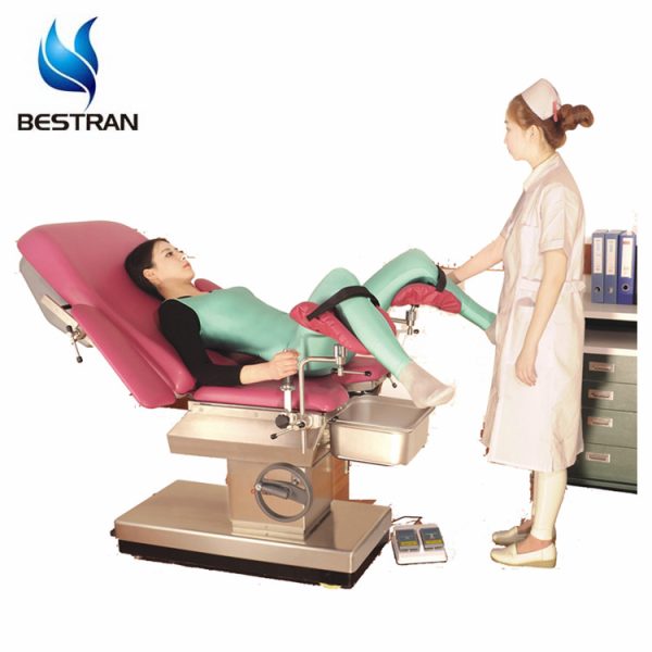 B.S.D.KT21 Mesa obstétrica hidráulica manual multifunción para hospital, mesa de ginecología cama de parto.
