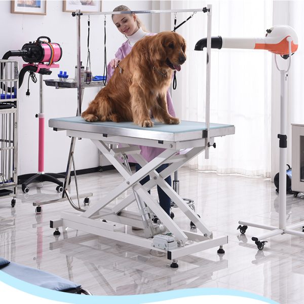 Bañera de acero inoxidable para el aseo de perros mascotas bañera grande de lujo para mascotas en interiores B.S.D.CLW40