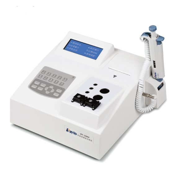 Analizador de coagulación Rayto RT-2202 de doble canal APTT TT FIB PT con impresora térmica