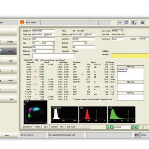 Analizador hematológico de 5 partes totalmente automático BC-5300 Mindray, 60 muestras por hora / Instrumentos analíticos clínicos.