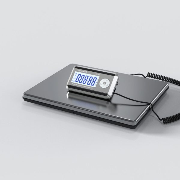 Báscula digital de plataforma postal LCD para envío de mascotas de suelo de banco de 150 kg MSLGAL819
