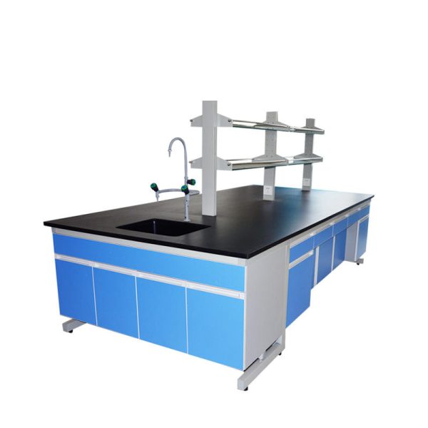Banco de laboratorio de doble y simple lado | fabricantes de muebles de laboratorio B.S.D.LB01