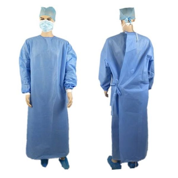 Bata quirúrgica desechable reforzada médica MSLMZX10