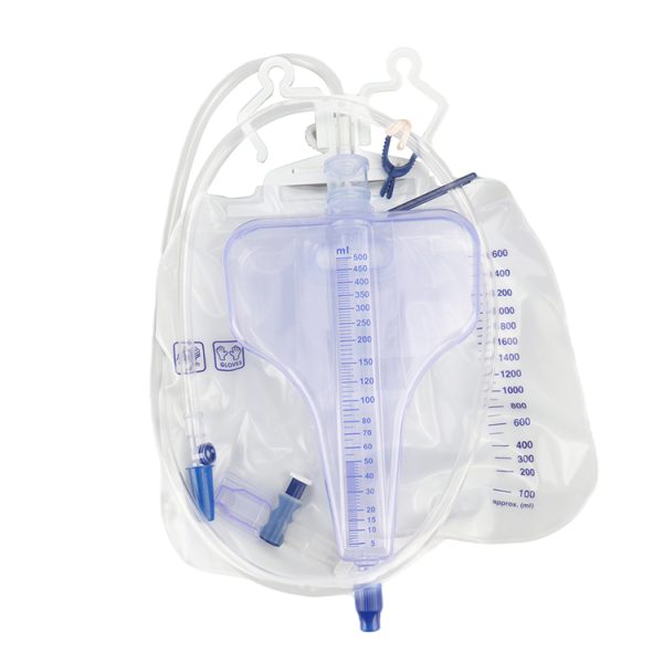Bolsa de orina de lujo simple de alta calidad de 2000 ml para equipo médico (válvula cruzada) MSLDM646