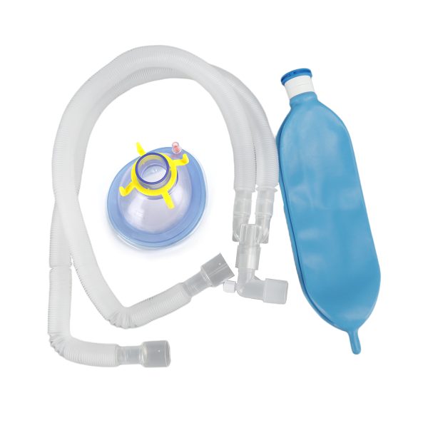 Bolsa de respiración de látex desechable médica para circuito de respiración de anestesia MSLDX919 de 0.5L/1L/2L/3L.