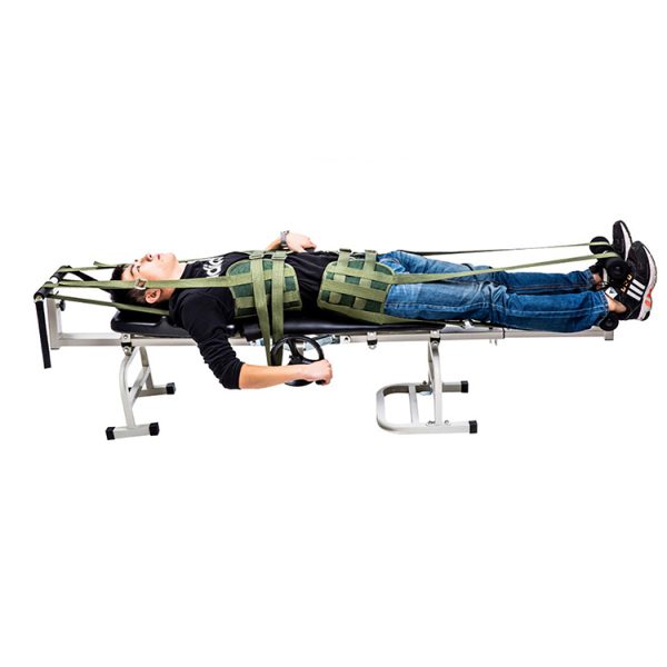 Cama de tracción ortopédica portátil multifuncional para cuello, cintura, piernas y cuerpo completo.