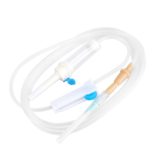 Conjunto de infusión médica desechable ordinario con aguja aprobado por la CE