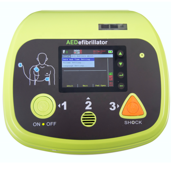 Desfibrilador portátil AED700plus Aed, pantalla de 3,5'