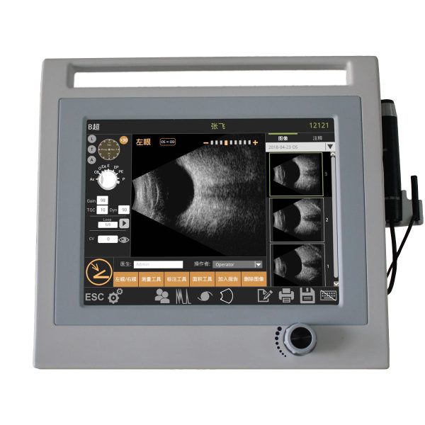 Ecógrafo oftálmico médico de ultrasonido A/B de 10MHz, escáner AB para oftalmología, escáner de ultrasonido oftálmico de alta precisión MSLRW100