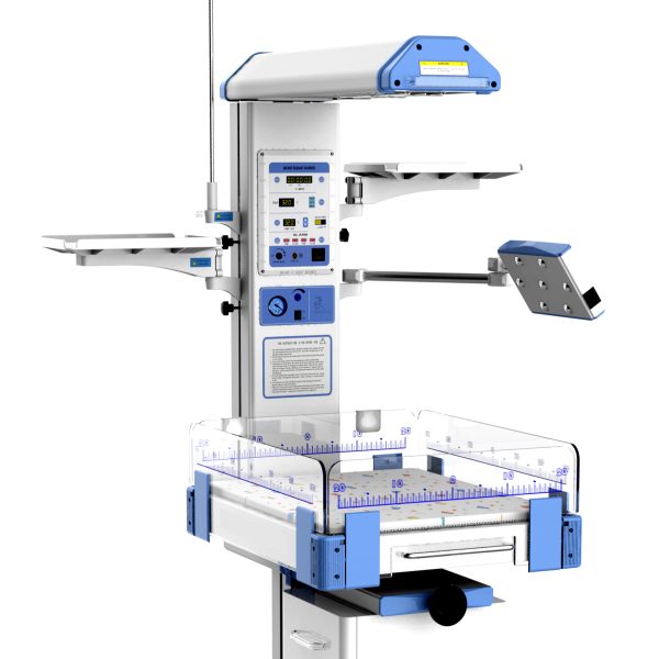 Equipo de cuidado de bebés de hospital de alta calidad, resucitador de PVC para bebés, calentador de bebés con unidad de fototerapia LED MSLBI10Plus.