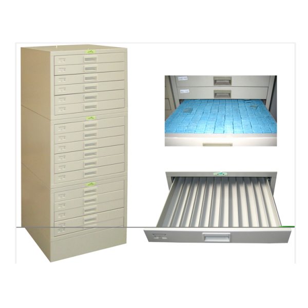 Equipo de laboratorio de patología histología Gabinete de almacenamiento de bloques de parafina cajón de almacenamiento sin cerradura MSLPBC01