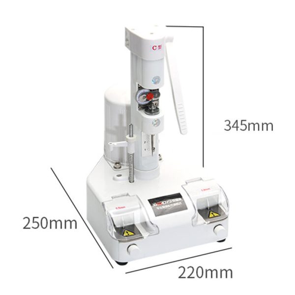 Equipo de procesamiento óptico Máquina de perforación de ranuras para sierras de perforación de lentes de gafas sin montura
