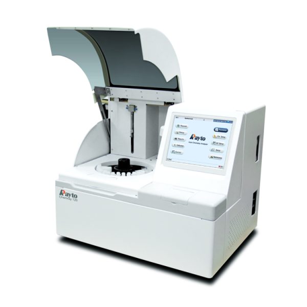 Equipo veterinario de laboratorio analizador de bioquímica veterinaria con pantalla táctil completamente automático Chemray120VET para animales