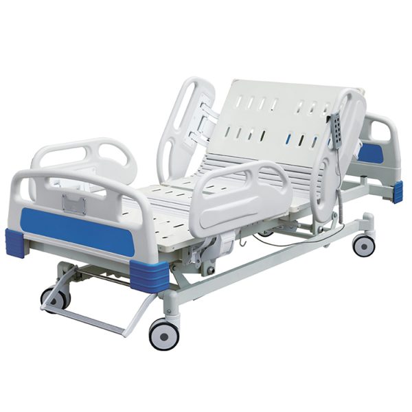 Equipos médicos hospitalarios Camas de hospital eléctricas ajustables de UCI de cinco funciones