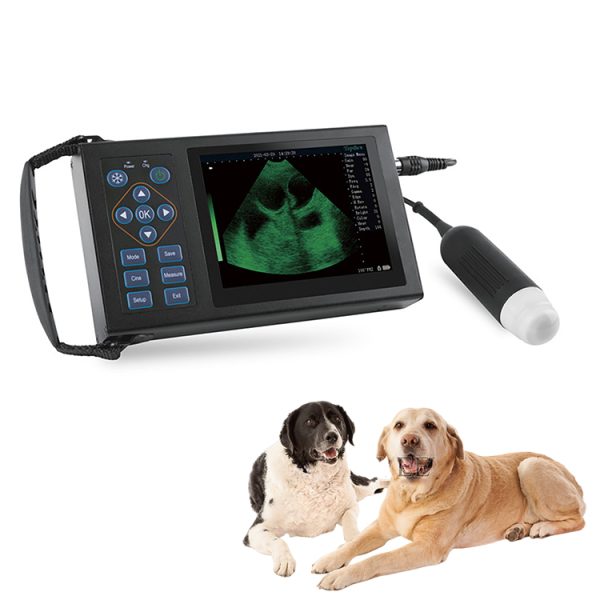 Escáner de ultrasonido portátil para mascotas veterinarias de mano, máquina de ultrasonido en blanco y negro MSLVU52.
