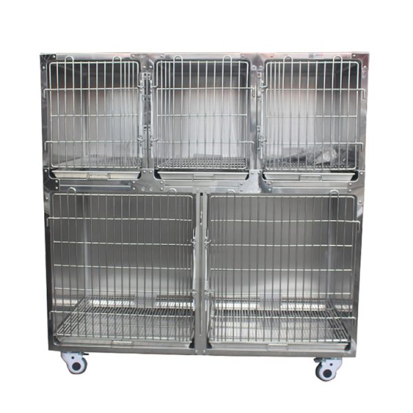 Exquisita mano de obra 5 Posición de combinación Jaula para animales Mascota Gran proveedor MSLCLW25