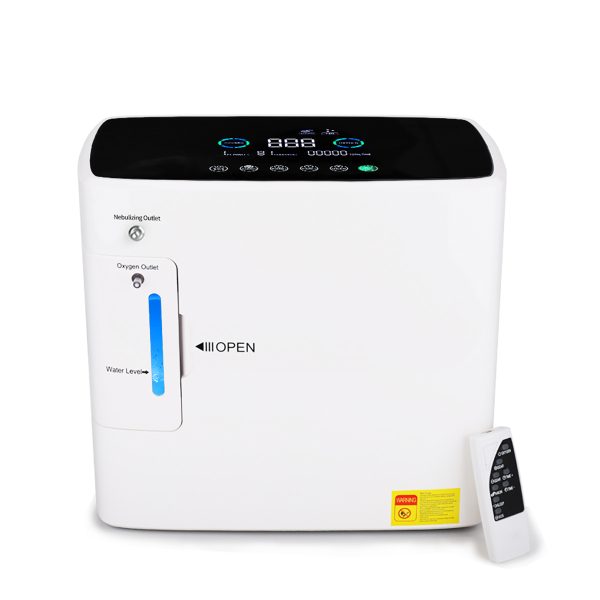 Generador de oxígeno portátil de flujo ajustable de 9L Concentrador de oxígeno Máquina generadora de oxígeno con nebulizador