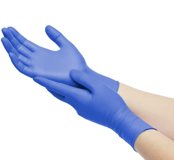 Guantes de diseño más reciente Nitrilo Guantes sin polvo con textura en la superficie MSLGAL1198