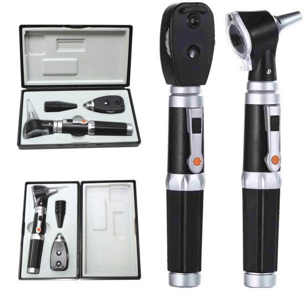 HONSUN HS-OTP10A Fibra Óptica Multiusos Profesional de Alta Gama para Diagnóstico Médico de Otorrinolaringología Portátil con Otoscopio y Oftalmoscopio.