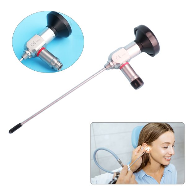 Instrumentos de oído medio para microcirugía de oído medio CE, endoscopio otoscopio de 0/30 grados 2.7/4 mm.