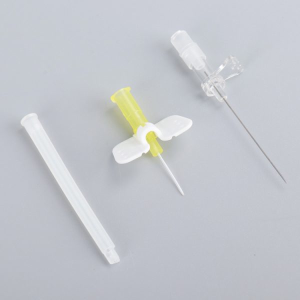 Instrumentos Médicos Hipodérmicos CE ISO 14/16/18//20/22//24G Tipo Mariposa Aguja Recta de Permanencia MSLD602
