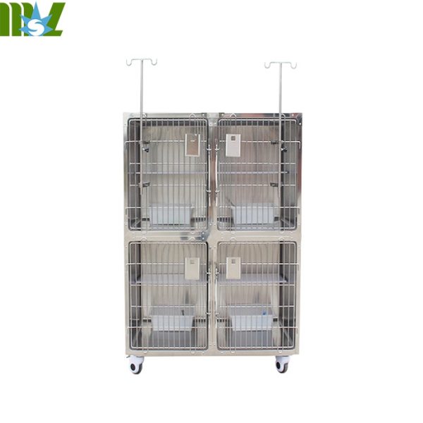 Jaulas de cría de gatos de acero inoxidable de 2 capas MSLCLW19