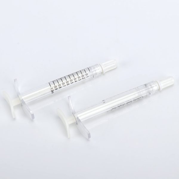 Jeringa de belleza cosmética desechable de grado médico PC de alta transparencia MSLNR02