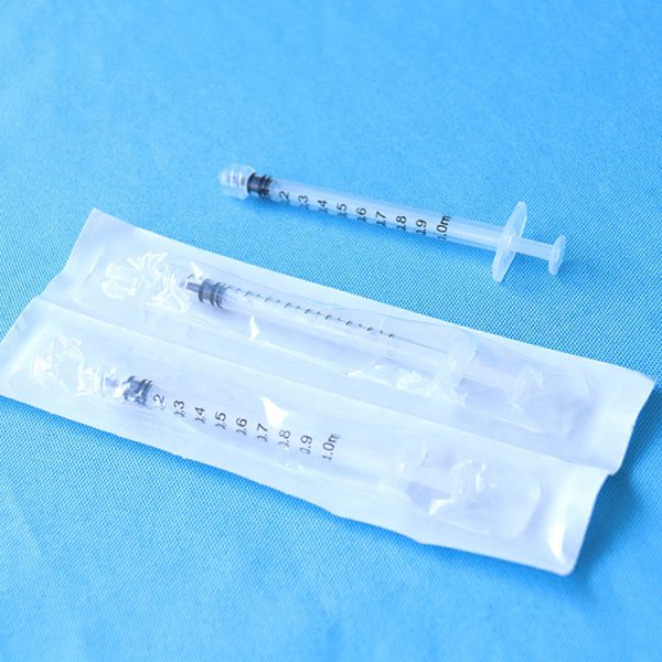Jeringa desechable de 1 ml con aprobación CE, jeringa autoinhabilitante MSLNR03.