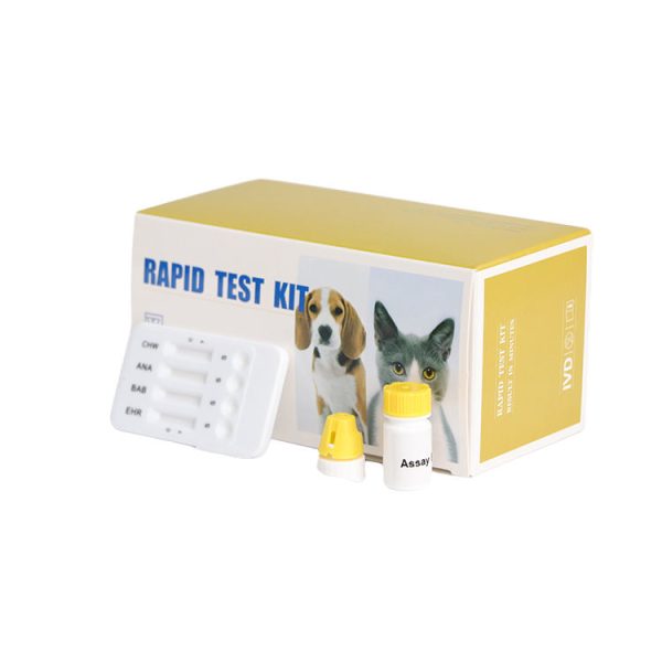 Kit de prueba combinada para Ehrlichia Anaplasma Babesia gibsoni Heartworm (EHR-BAB-ANA-CHW) MSLDH44B