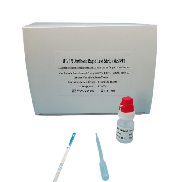 Kit de prueba diagnóstica de anticuerpos contra el VIH 1/2 en fluido oral de alta precisión médica, kits de prueba rápida de saliva para VIH MSLRDT030