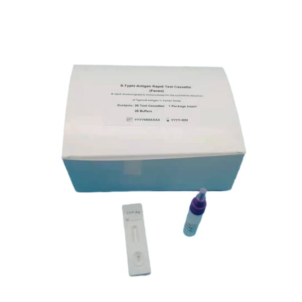 Kit de prueba rápida de salmonela de un paso de alta sensibilidad, Cassette de prueba rápida de antígeno de tifoidea, Cassette de tifoidea MSLRDT074