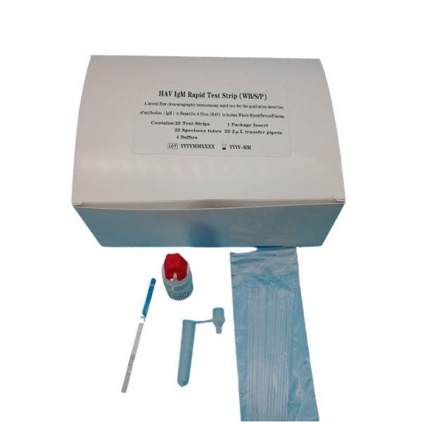 Kits de prueba rápida de alta calidad para Hepatitis A (HAV), un paso, cassette de prueba rápida de grupo sanguíneo para Hepatitis A (HAV) MSLRDT041.