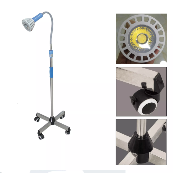 Lámparas de examen LED móviles con soporte de suelo portátil para clínicas hospitalarias - Precio