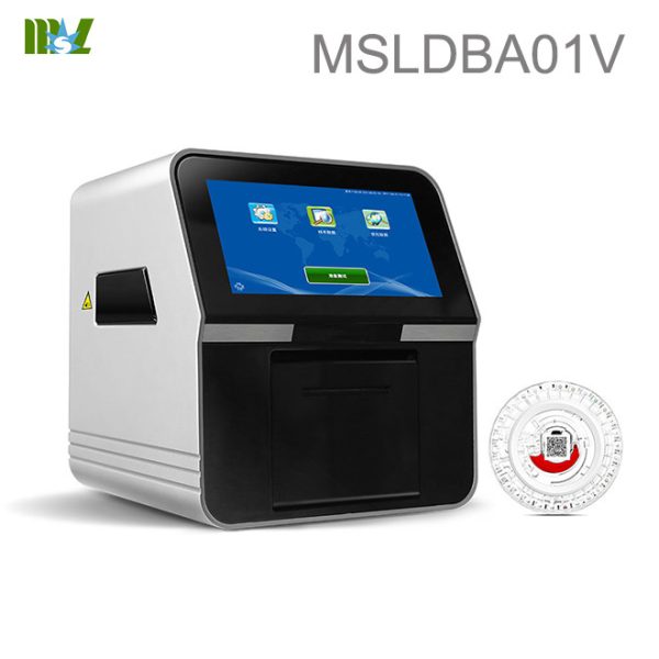 Máquina analizadora de química seca completamente automatizada compacta para POCT veterinario portátil a bajo precio MSLDBA01V