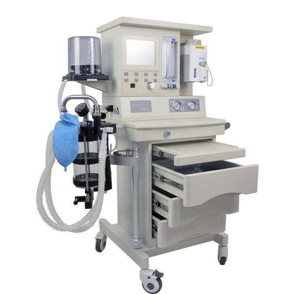 Máquina de anestesia TFT de 5.4 pulgadas con ventilador incorporado y vaporizador estándar MSLMV15