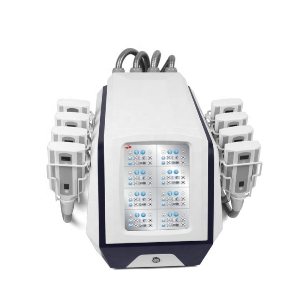 Máquina de congelación de grasa para adelgazamiento Cryo Cool Slimming de 8 almohadillas criogénicas con enfriamiento de piel aprobada por CE MSLCY59