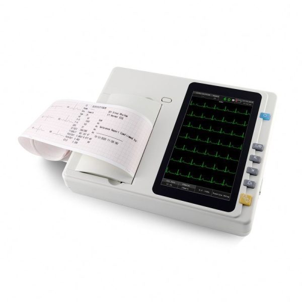 Máquina de electrocardiograma digital de 3 canales de alta resolución de 7 pulgadas MSLEC05